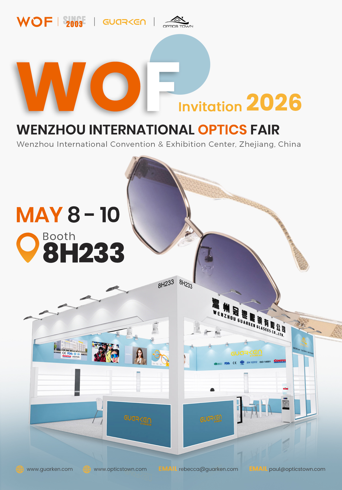 Excited to meet partners at WOF 2026 in Wenzhou this May!